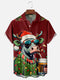 Men's Christmas Funny Graphic Short Sleeve Hawaiian Shirt